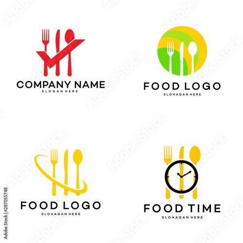 Food logo template vector, Food Restaurant logo design
