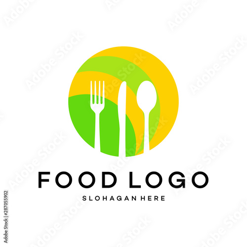 Food logo template vector, Food Restaurant logo design