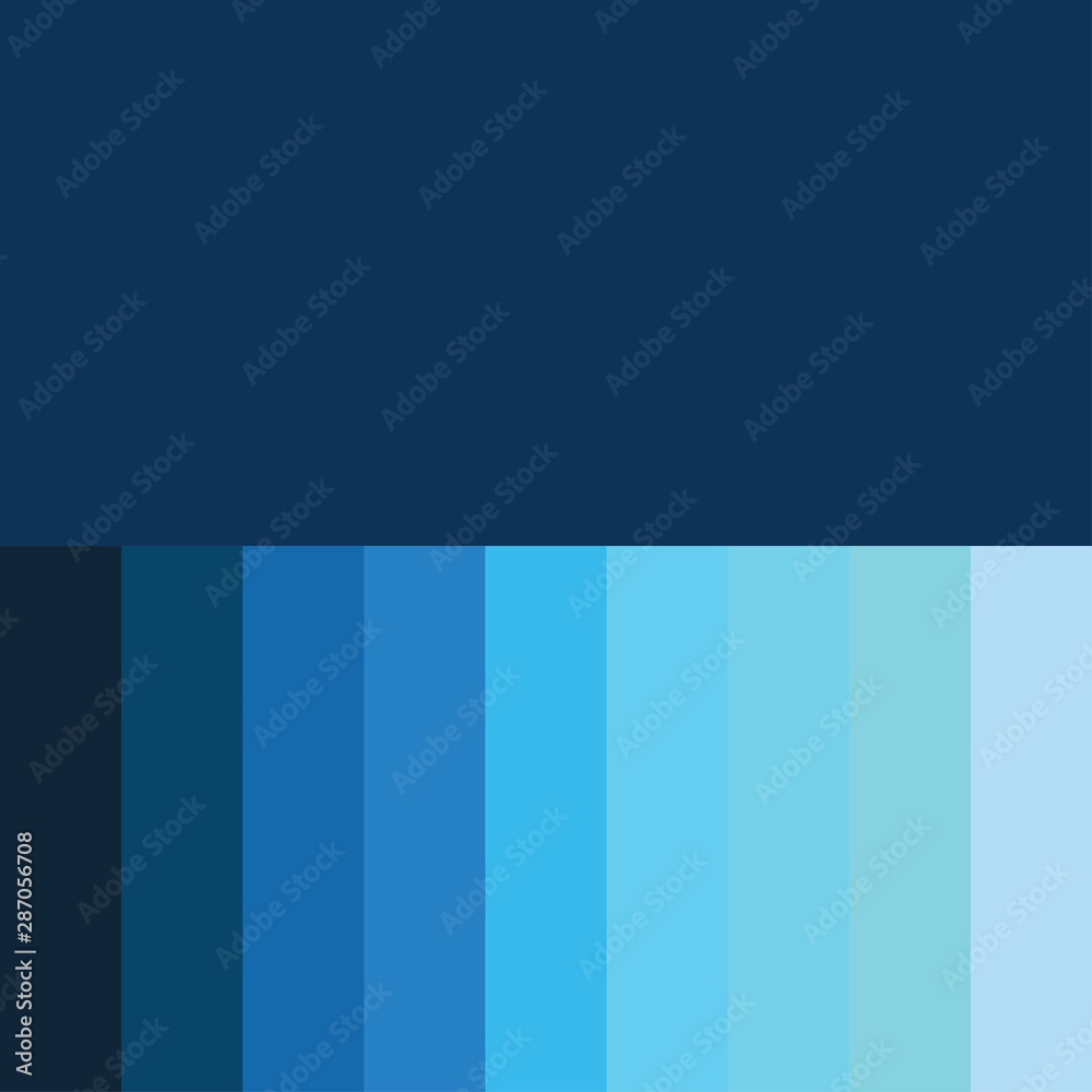 Obraz premium Blue color palette vector illustration