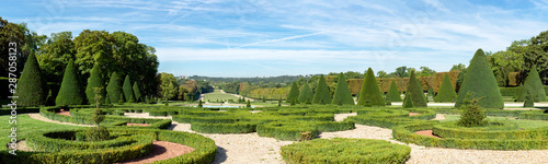 Konstfotografi Panoramic view of Plaine des 4 statues in Parc de Sceaux in summer - Hauts-de-Seine, France