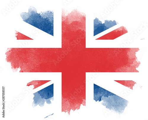 Großbritannien Wasserfarben Flagge