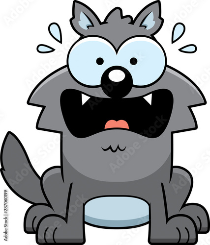 Terrified Little Wolf