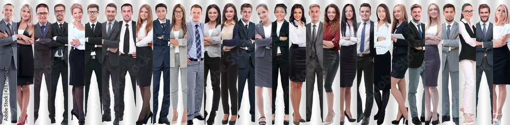 panoramic collage of groups of successful employees. panoramic collage of groups of successful employees.