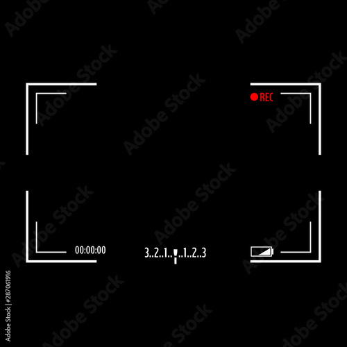Vector camcorder viewfinder