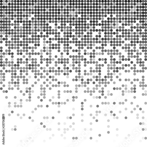 Fading pixel greyscale backdrop