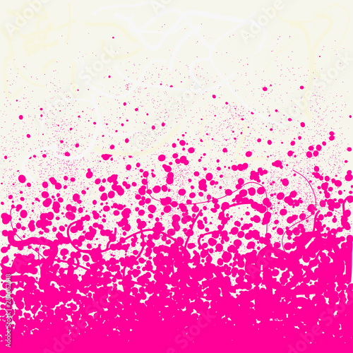 Pink splattered paint