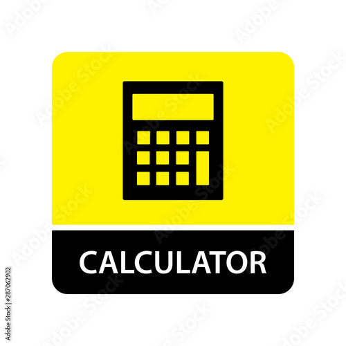 Calculator icon vector