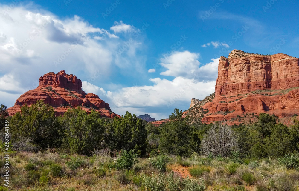 Sedona Bell Rock a red sandstone formation in Arizona