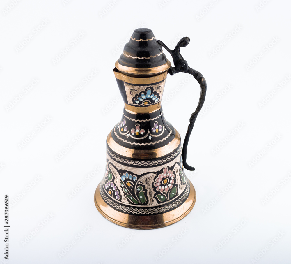 old oil lamp isolated on white background old oil lamp isolated on white background