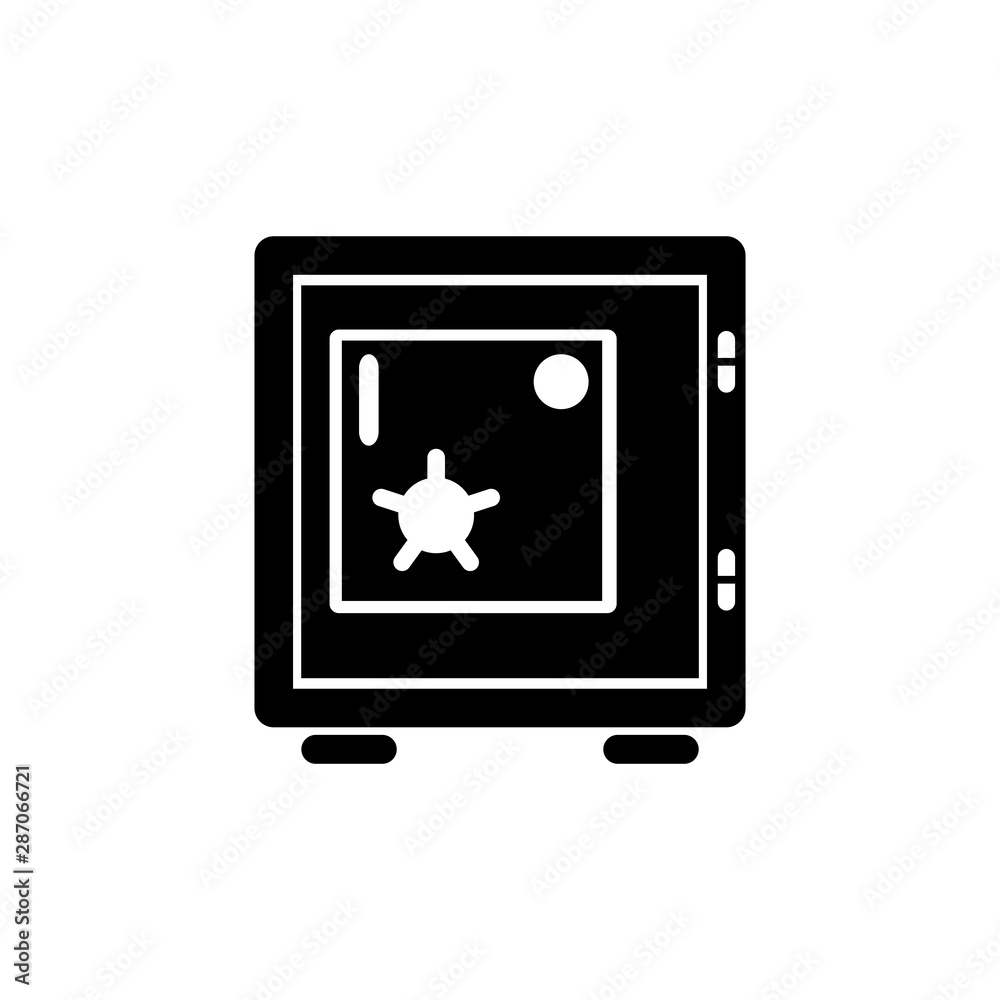safety deposit box icon design trendy