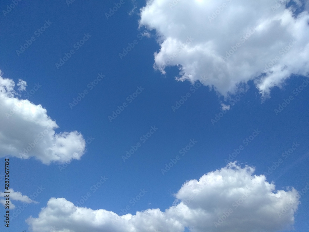 Fototapeta premium clouds sky summer morning freedom flight blue nature nature