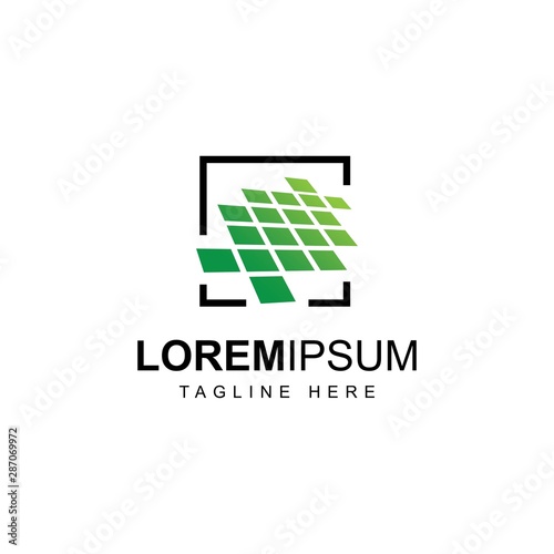 floor logo design .tile symbol vector  template