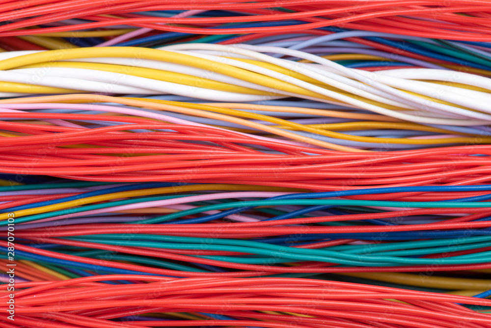 Multicolored electrical cable and wire