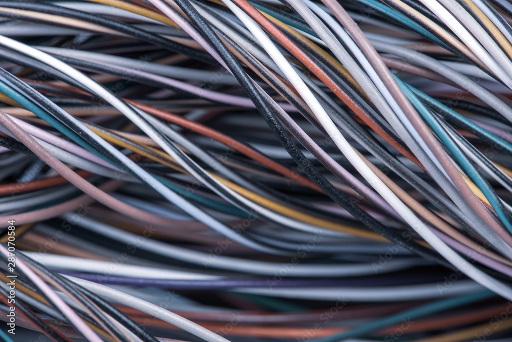 Electrical cable and wire background