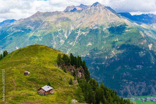 mountain hut and clouds nine