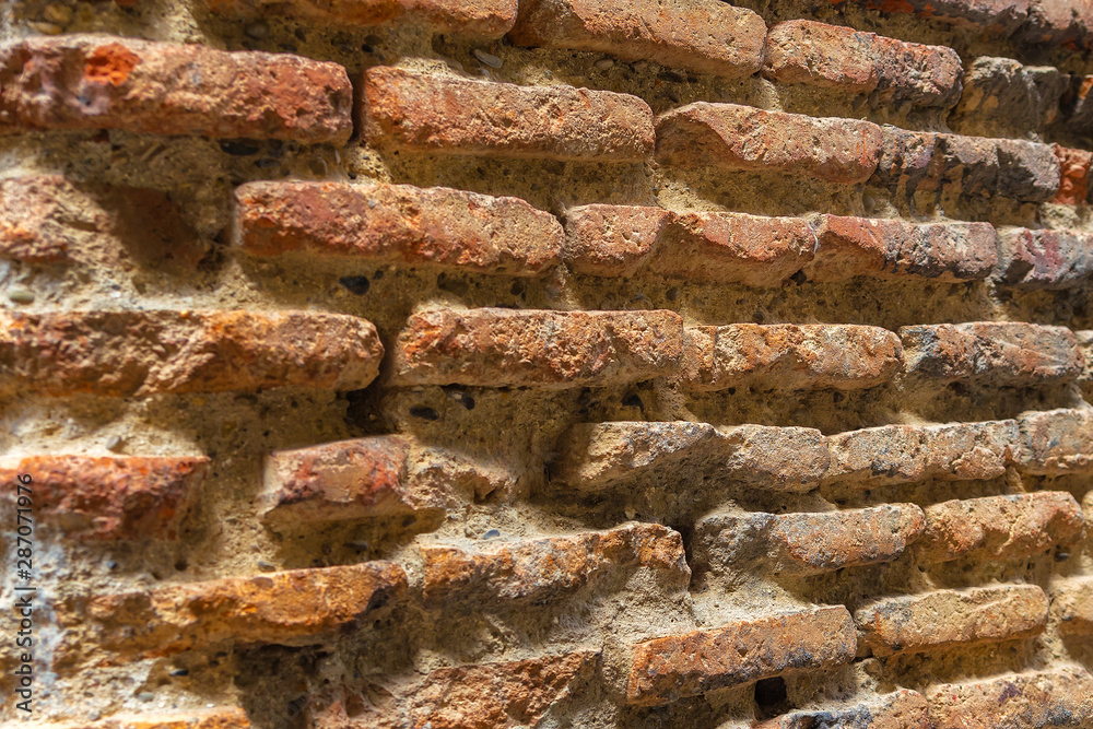 Old weathered brickwork