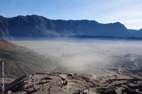 The Tengger caldera on the Java island in Indonesia