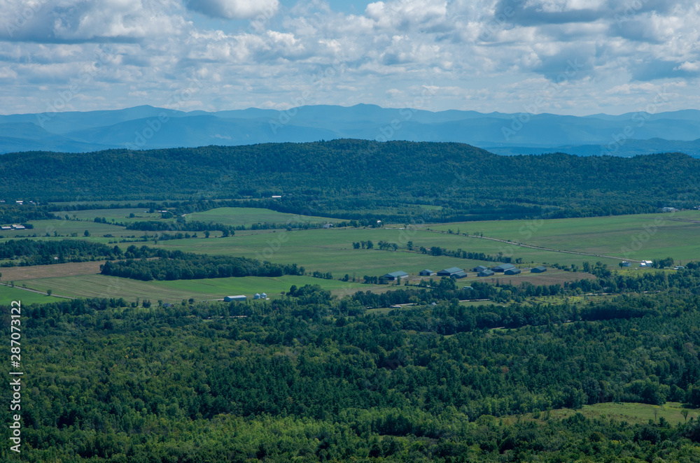 Fototapeta premium views from the summit of Boquet mountain 