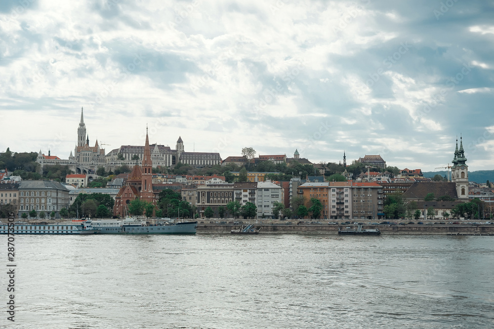 Fototapeta premium Houses in Budapest city