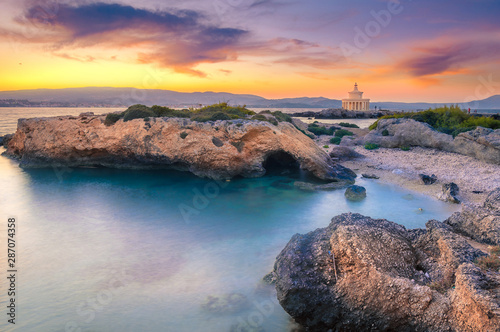 Fototapeta Naklejka Na Ścianę i Meble -  Stunning view of the Lighthouse of Saint Theodore in Kefalonia island, Greece