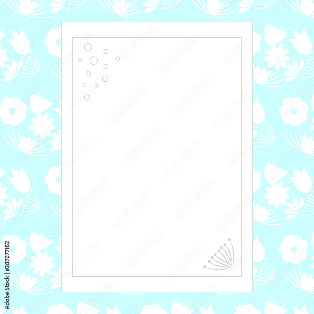 Page for notebook with floral pattern, simple design. Modern abstract vector design for paper, cover, fabric, interior decor. Soft pastel colors for kids/children bedroom Page for notebook with floral pattern, simple design. Modern abstract vector design for paper, cover, fabric, interior decor. Soft pastel colors for kids/children bedroom