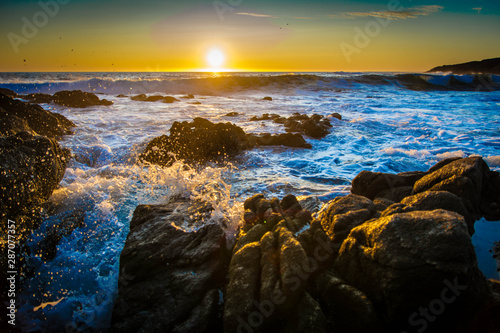 Sonnenuntergang in Quiberon in der Bretagne