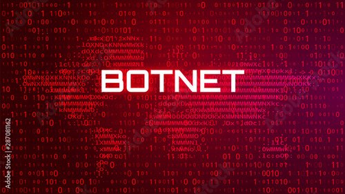 Botnet Cyber Security Alert Concept BG with Map