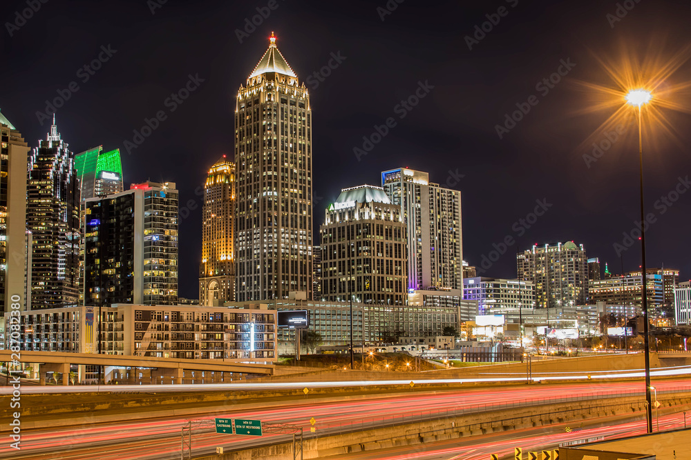 Naklejka premium Atlanta Skyline