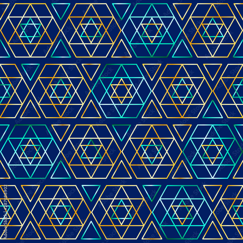 Seamless jewish pattern Seamless jewish pattern