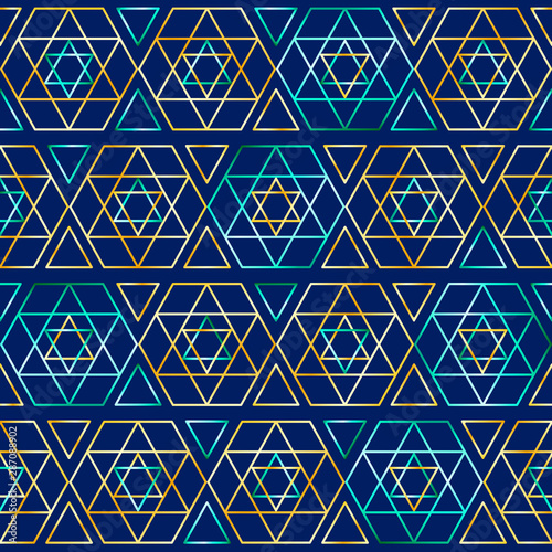 Seamless jewish pattern