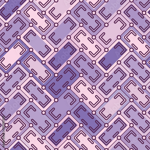 modern colorful purple and pink seamless herringbone pattern tile for textile, fabric, backgrounds, backdrops, wallpaper, decor and creative surface designs. the tile is seamless