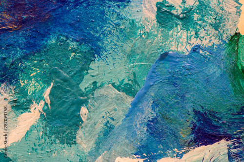 Frozen colors on the palette