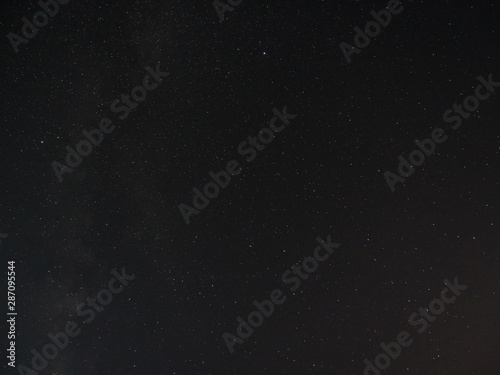 Clear starry sky shooting from Rosa Khutor resort