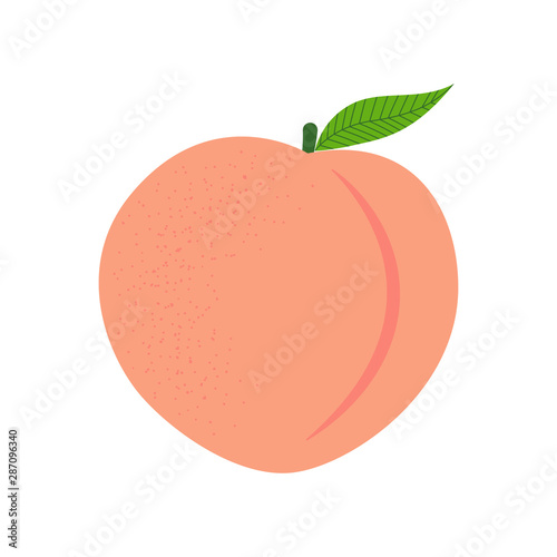 Peach fruit icon.