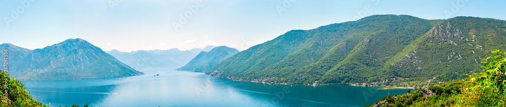 Panorama of landscape in Montenegro
