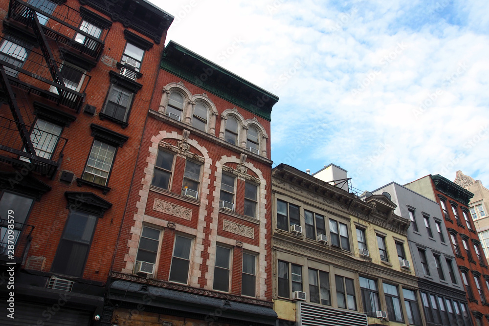 New York City, Manhattan, Lower East Side: Typische Altbau-Fassaden