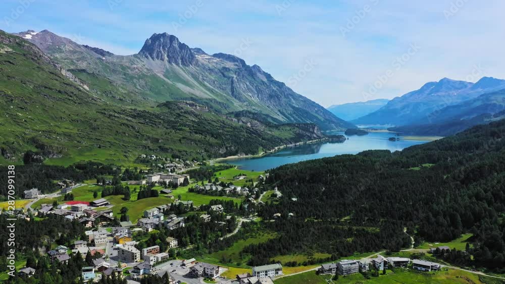 The Swiss alps from above - the beautiful nature of Switzerland - aerial timelapse shot The Swiss alps from above - the beautiful nature of Switzerland - aerial timelapse shot