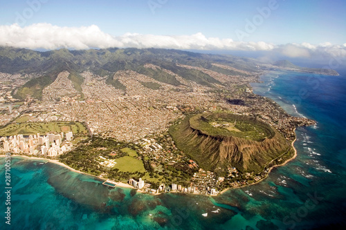 Diamond crater, Kapiolani Park, Waikiki, Kokohead, Aina haina, Nui Valley, Hawaii kai