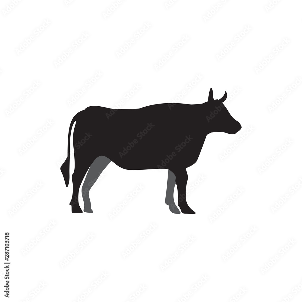 Cow graphic design template vector isolated illustration Cow graphic design template vector isolated illustration