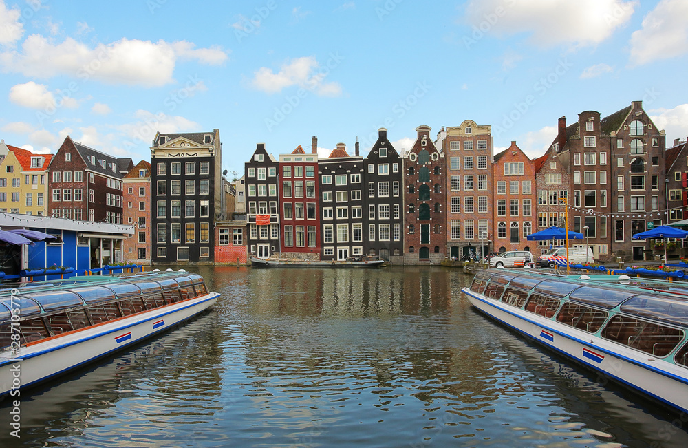 Port canal in Amsterdam