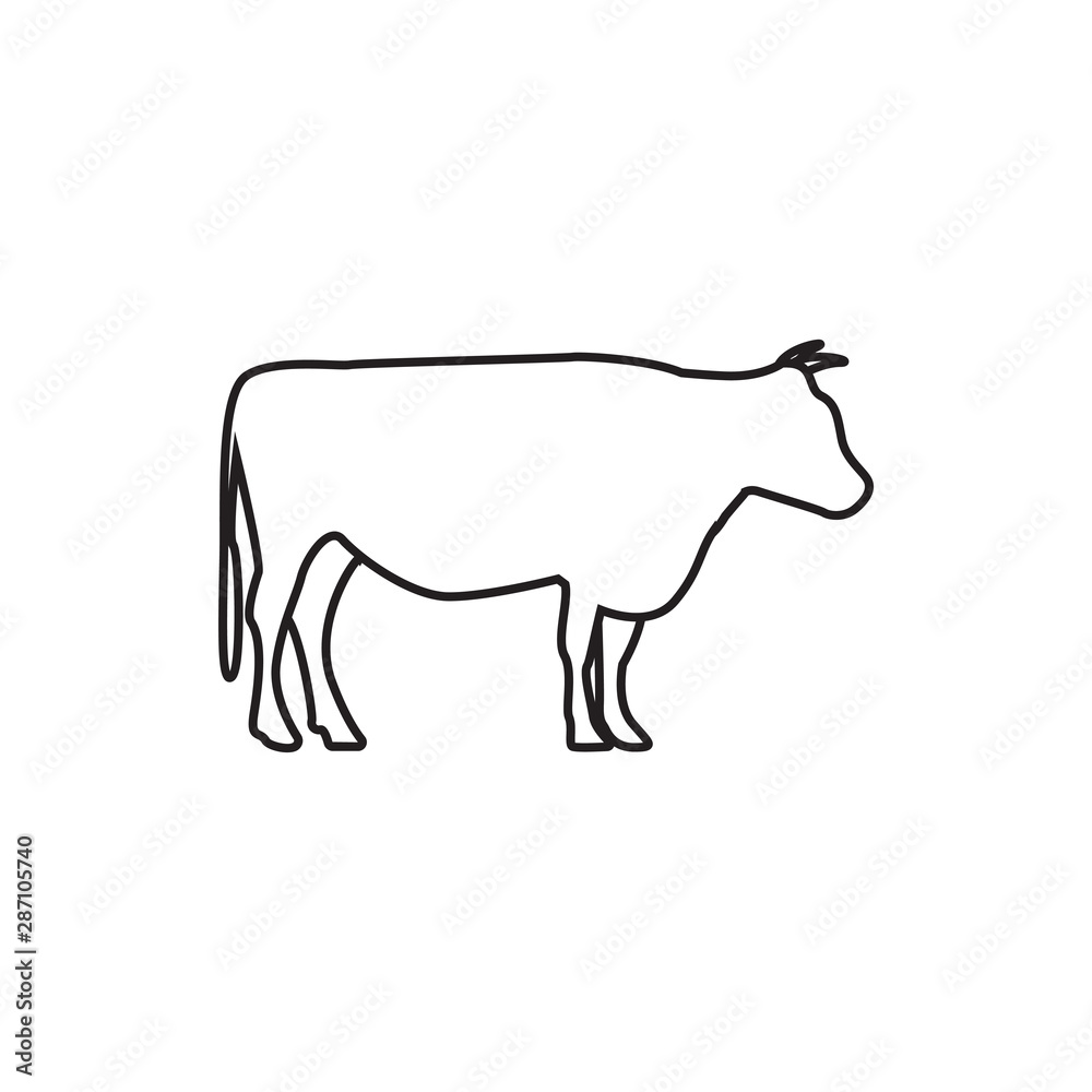 Cow graphic design template vector isolated illustration Cow graphic design template vector isolated illustration