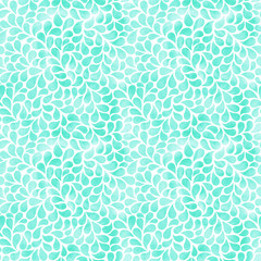 Sierkussen Turquoise patronen Elegant aquarelpatroon met bloemen  © Oleksandra