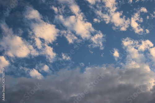 blue sky with clouds