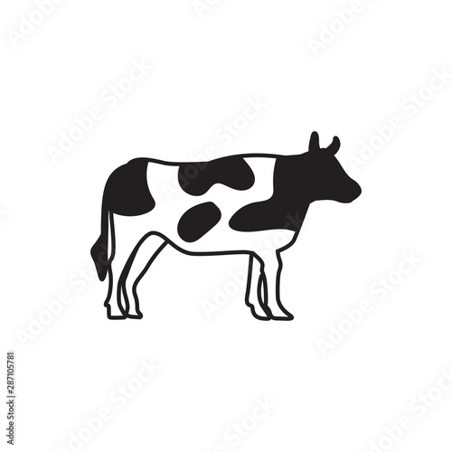 Cow graphic design template vector isolated illustration