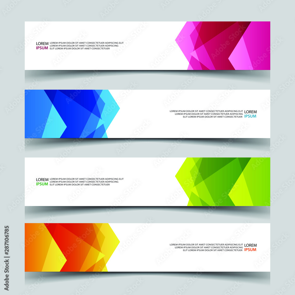 Fototapeta premium Vector Abstract banner web template