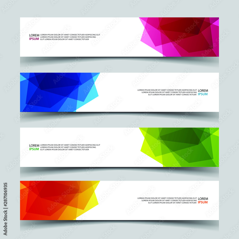 Vector Abstract banner web template Vector Abstract banner web template