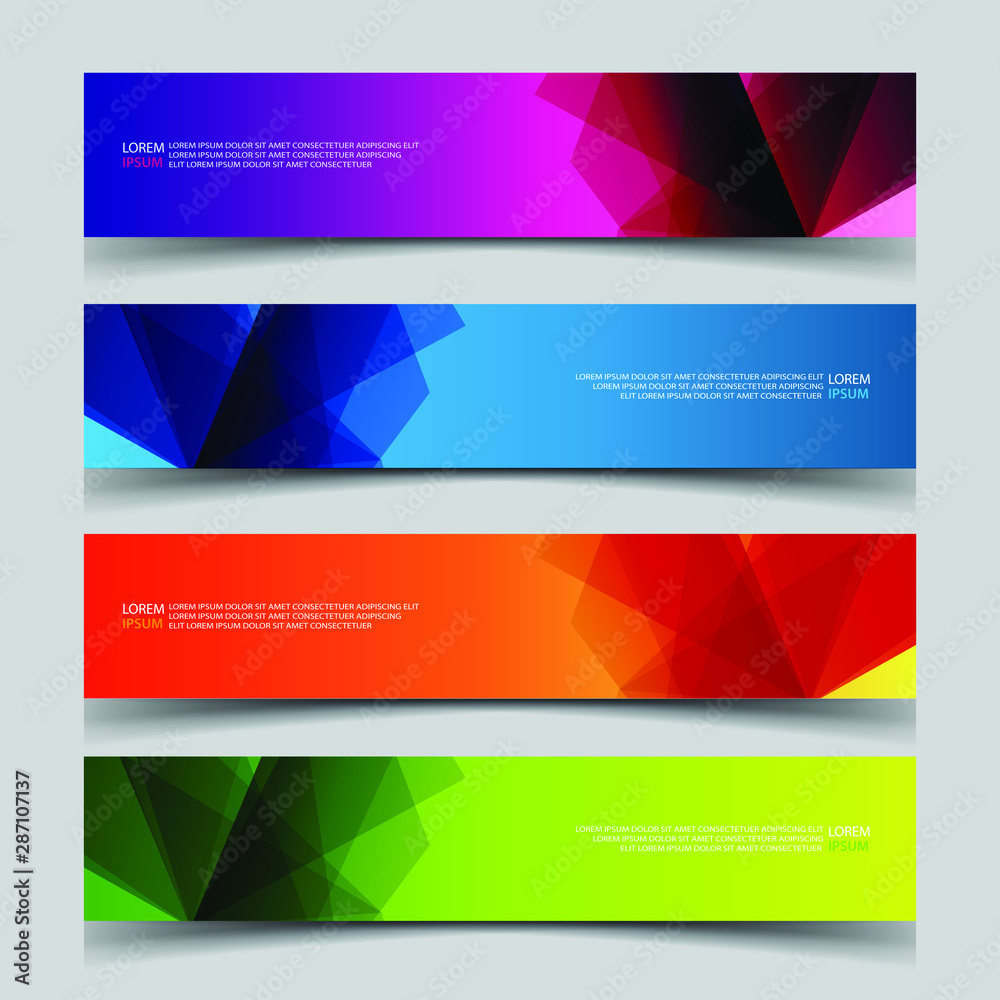 Vector Abstract banner web template