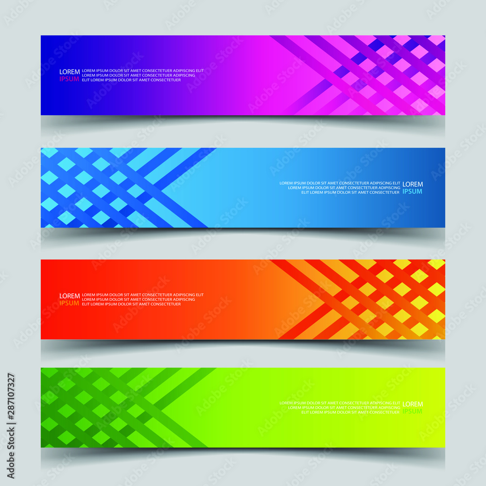 Fototapeta premium Vector Abstract banner web template
