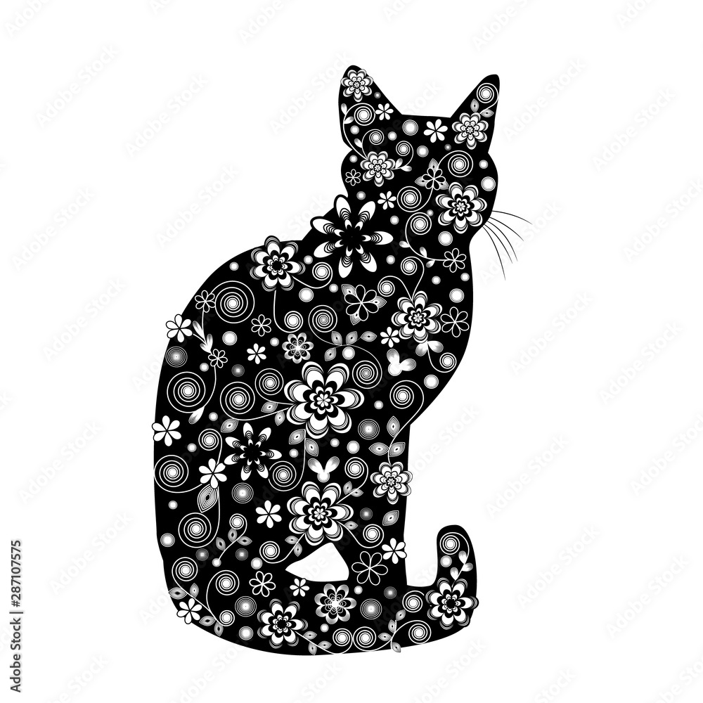 Quilling Art Cat 花を装飾した美しく可愛らしい猫 Stock Illustration Adobe Stock Quilling Art Cat 花を装飾した美しく可愛らしい猫 Stock Illustration Adobe Stock