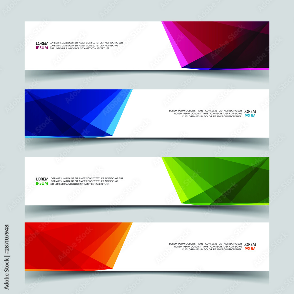 Vector Abstract banner web template Vector Abstract banner web template